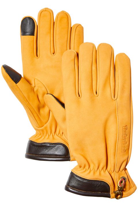 כפפות עור עם אצבעות טאצ’ למסך מגע