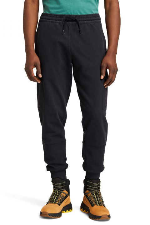 מכנסי טרנינג עם כיסים וסיומת גומי