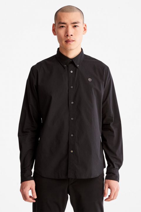 חולצה מכופתרת לגברים בגזרת FIT SLIM עם לוגו רקום