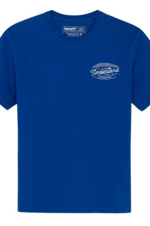 טי שירט בהדפס לוגו קדמי ואחורי