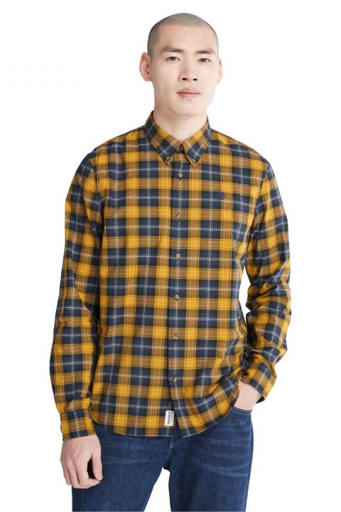 חולצת משבצות מכופתרת