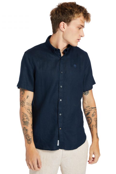 חולצה מכופתרת לגבר MILL RIVER שרוולי קצר