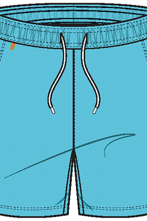 מכנסי בגד ים עם כיסים ולוגו