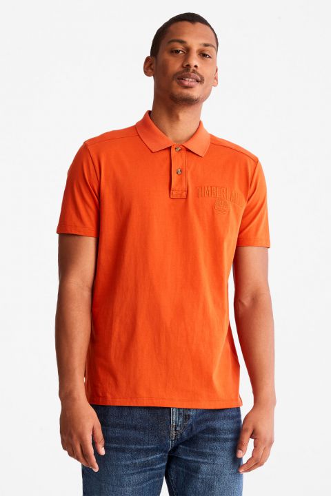 חולצת פולו לגבר עם רקמת לוגו TIMBERLAND
