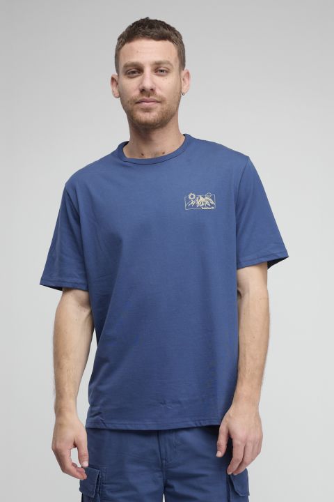 טי שירט Timberland עם הדפס ALL WEATHER MOUNTAIN דו צדדי לגברים