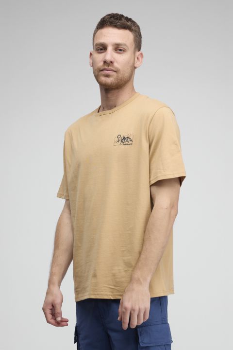 טי שירט Timberland עם הדפס ALL WEATHER MOUNTAIN דו צדדי לגברים