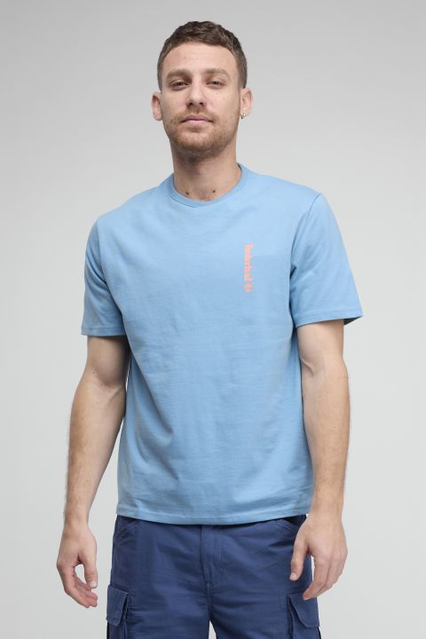 טי שירט Timberland עם הדפס לוגו אנכי לגברים