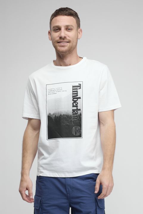 טי שירט Timberland עם הדפס IN THE WOODS לגברים