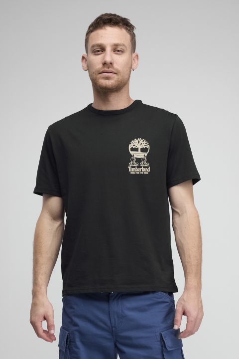 טי שירט Timberland עם הדפס קטן לגברים