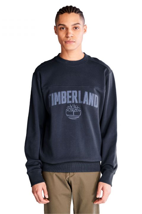 סווטשירט עם הדפס לוגו המותג