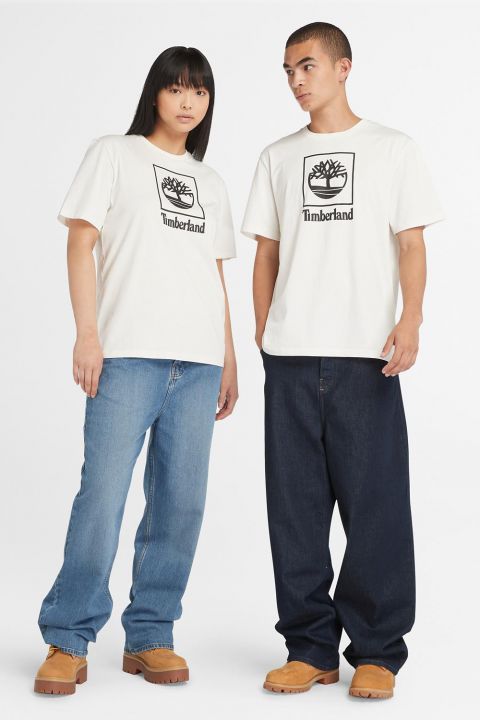 טי שירט Logo Stack עם הדפס יוניסקס