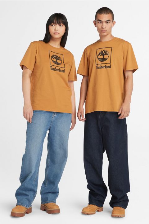 טי שירט Logo Stack עם הדפס יוניסקס