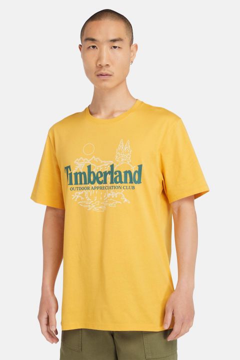 טי שירט עם הדפס Timberland לגברים