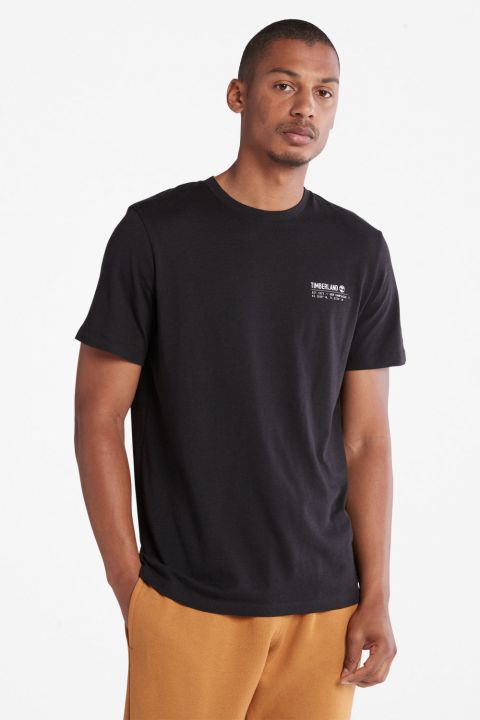 טי שירט עם הדפס לוגו המותג בחזה