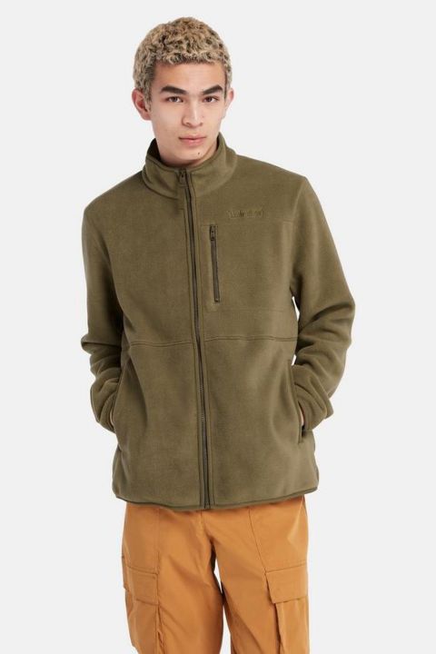 ג’קט פליז עם לוגו טימברלנד רקום בחזית