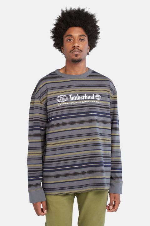 חולצה ארוכה בסגנון 90’ וצווארון עגול לגבר