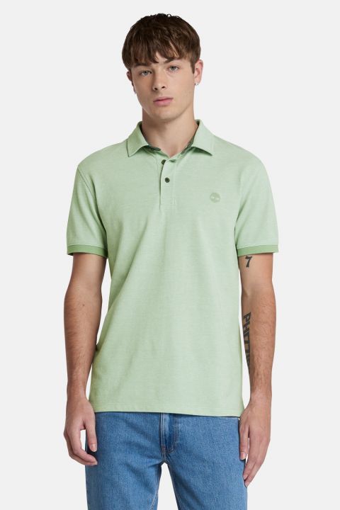 חולצת פולו Oxford צווארון ולוגו רקום לגברים