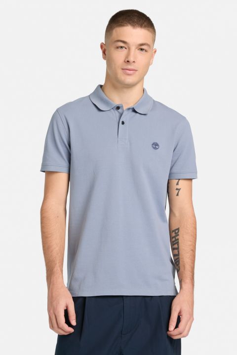 חולצת פולו עם לוגו רקום לגברים