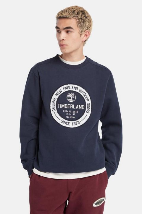 סווטשירט עם צווארון עגול מבד בוקלה