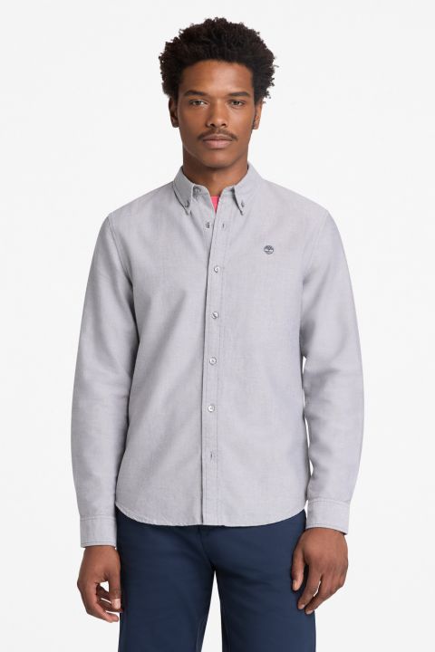 חולצת אוקספורד עם שרוולים ארוכים לגברים