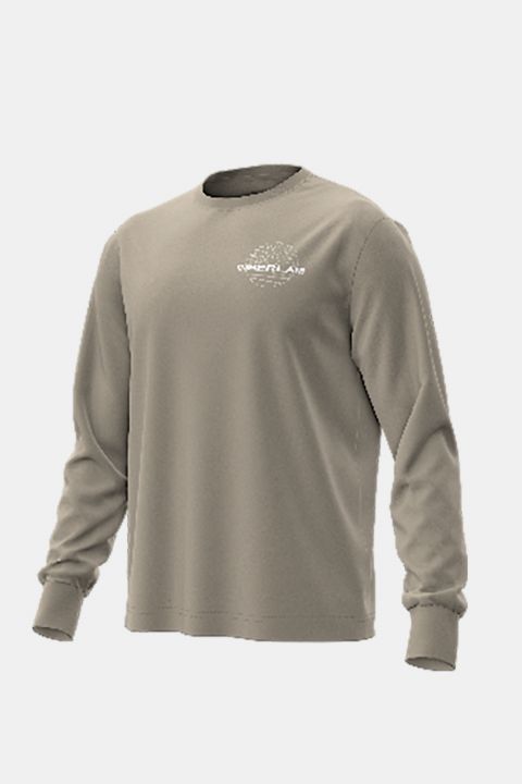 טי שירט שרוול ארוך Timberland עם הדפס אחורי לגברים