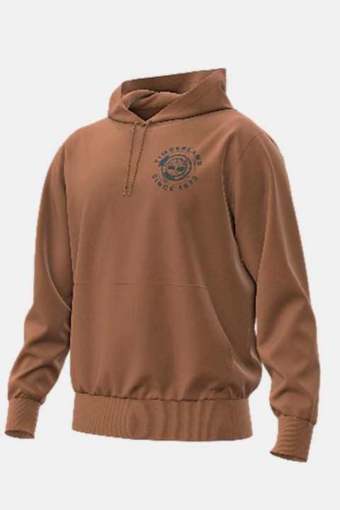 סווטשירט עם קפוצ’ון והדפס לוגו המותג Timberland בגב לגברים