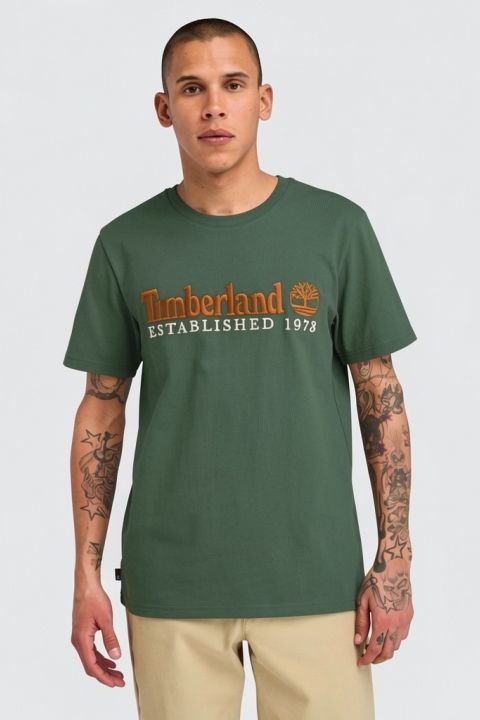 טי-שירט עם רקמת לוגו Timberland לגברים