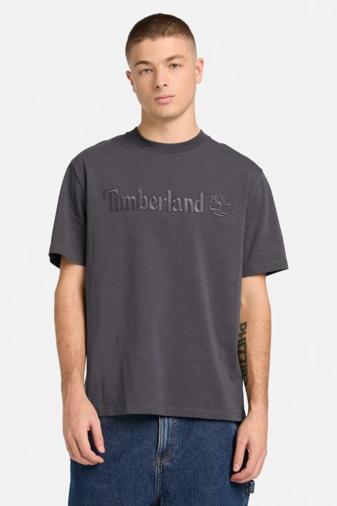 טי שירט עם שרוולים קצרים והדפס לוגו Timberland לגברים