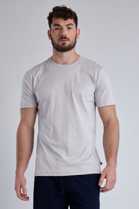 טי שירט קצרה עם לוגו Nautica לגברים