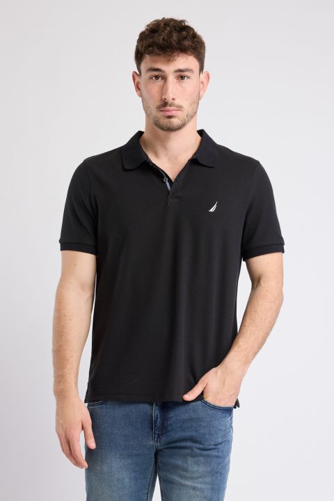 חולצת פולו Nautica קצרה עם לוגו רקום גברים