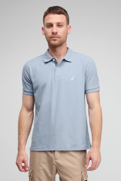 חולצת פולו Nautica קצרה עם לוגו רקום גברים