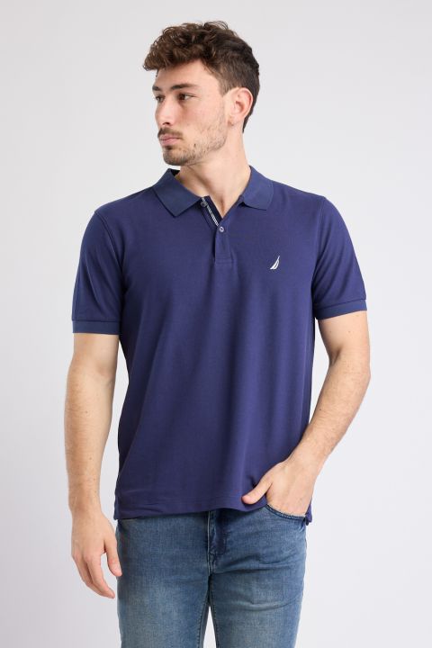 חולצת פולו Nautica קצרה עם לוגו רקום גברים