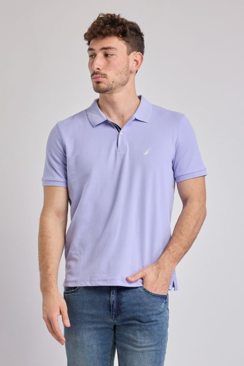 חולצת פולו Nautica קצרה עם לוגו רקום גברים