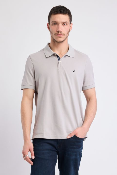 חולצת פולו Nautica קצרה עם לוגו רקום גברים