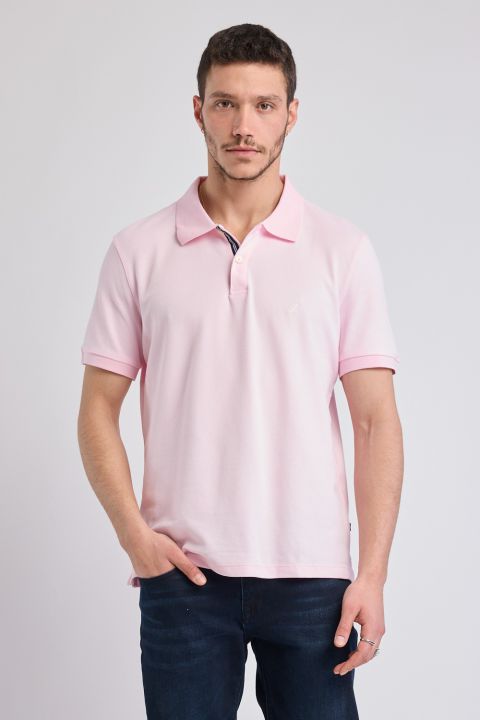 חולצת פולו Nautica קצרה עם לוגו רקום גברים