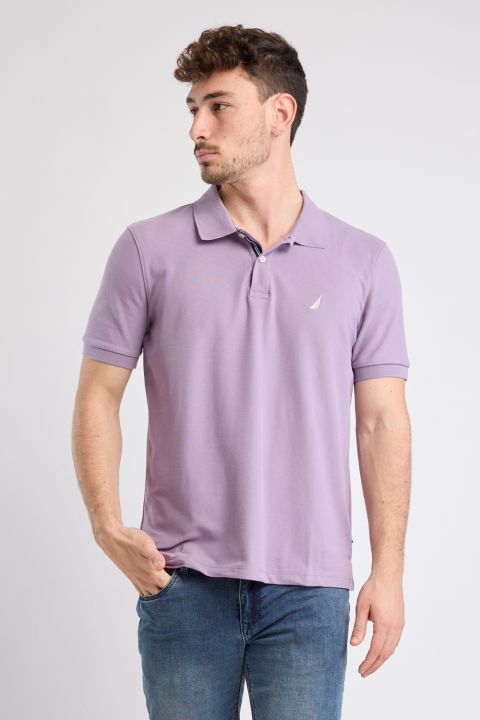 חולצת פולו Nautica קצרה עם לוגו רקום גברים