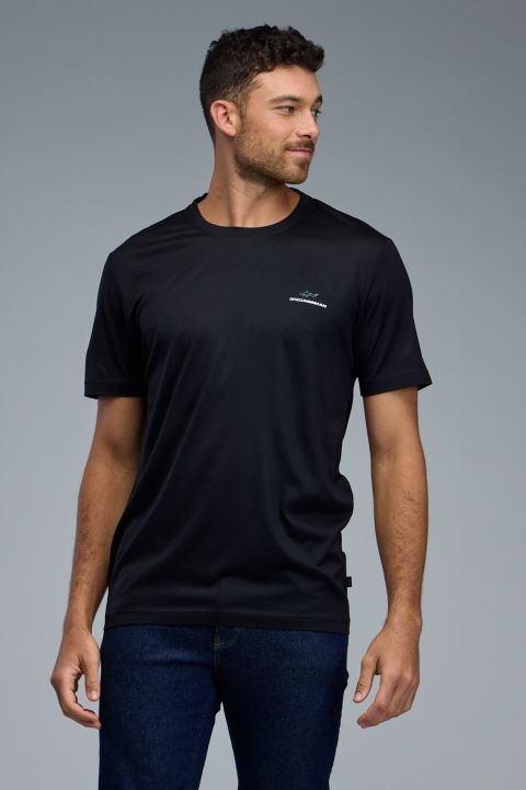 טי שירט Greg Norman לגברים עם לוגו מודפס בחזה