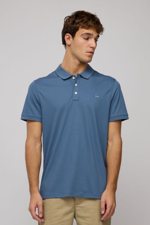 חולצת פולו לגברים עם לוגו רקום Greg Norman