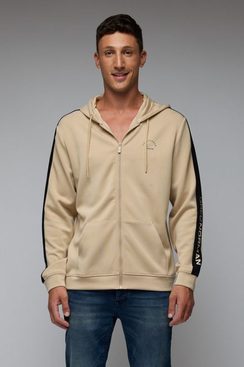 סווטשירט עם רוכסן מלא וקפוצ’ון מבית גרג נורמן