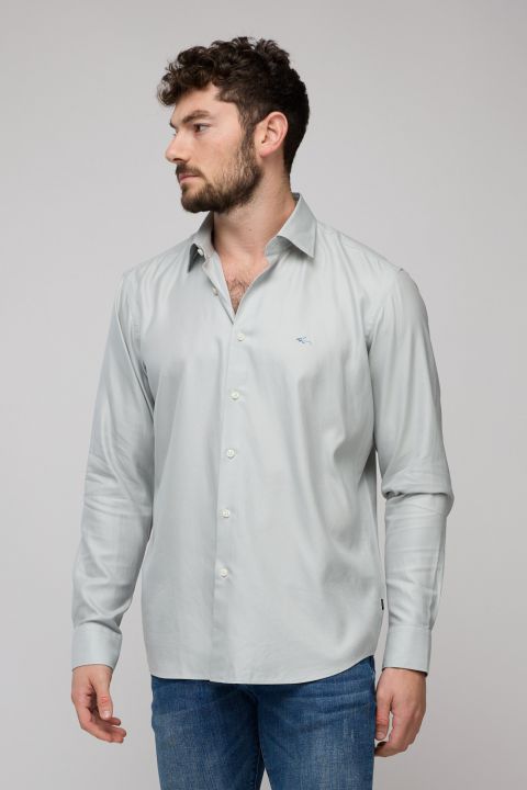 חולצה מכופתרת ארוכה לגברים