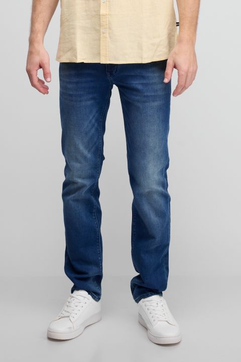 מכנסי ג’ינס Nautica ארוכים לגברים גזרה ישרה