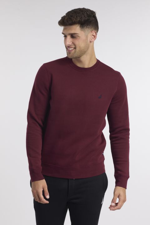 סווטשירט אלגנטי עם רקמת לוגו