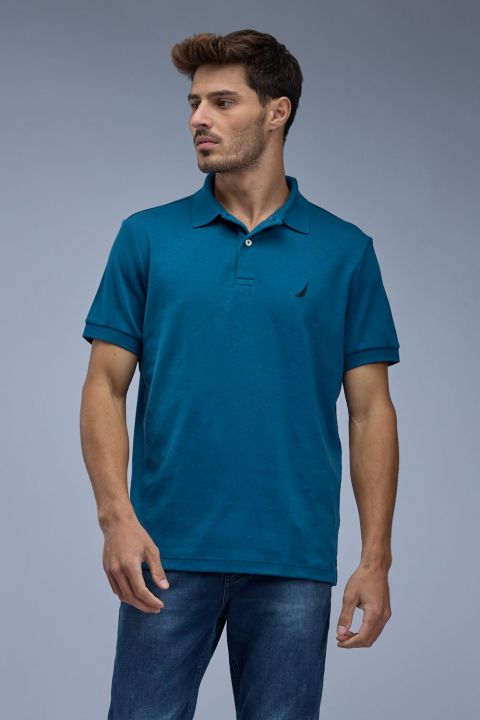 חולצת פולו קצרה Nautica גזרת SLIM לגברים