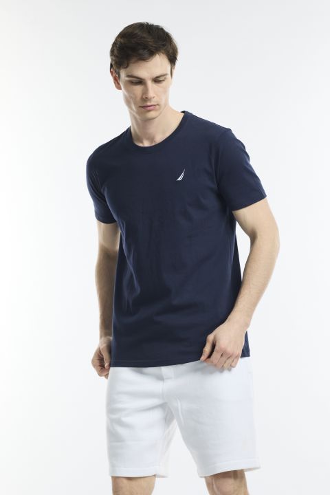 חולצת טי שירט לגבר עם לוגו נאוטיקה