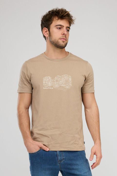 חולצת טי-שירט קצרה לגברים