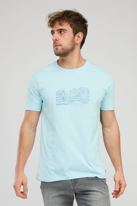 חולצת טי-שירט קצרה לגברים