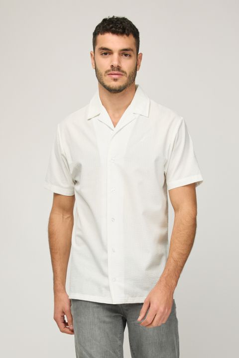 חולצת בד קצרה לגברים