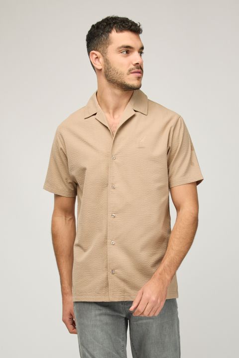 חולצת בד קצרה לגברים