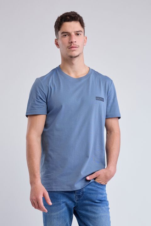 טי שירט קצרה עם הדפס Nautica לגברים