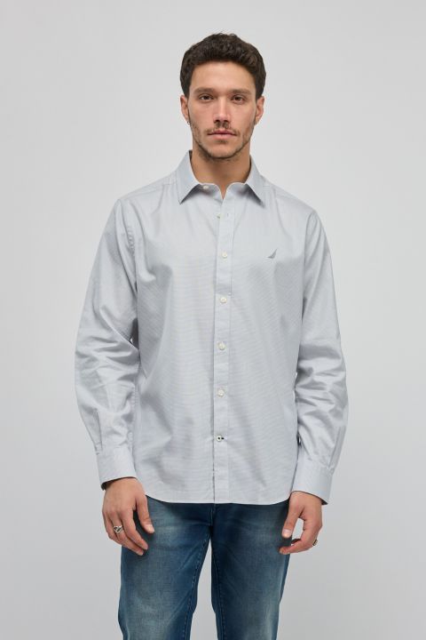 חולצה מכופתרת עם שרוולים ארוכים Nautica לגברים